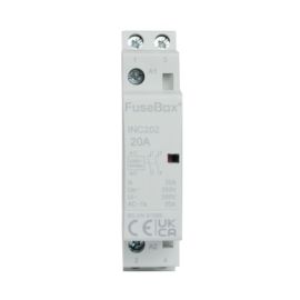 FuseBox INC202 20A 2 Pole 1 Module Installation Contactor
