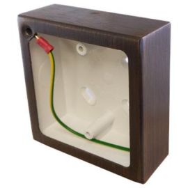 G&H Electrical 709AC Antique Copper 1 Gang 32mm Surface Single Socket Back Box Pattress image