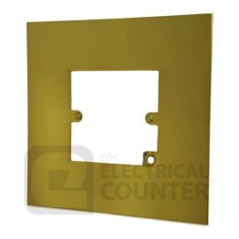Brass Single Plate 1 Gang Light Switch Finger Surround image