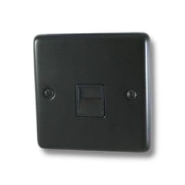 G and H Electrical CFB33B Contour Flat Black Master Telephone Socket