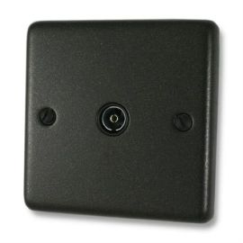 G and H Electrical CG35B Contour Graphite 1 Gang TV Socket
