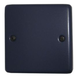 G and H Electrical CRB31 Contour Blue Single Blank Plate
