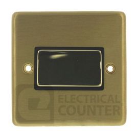 Satin Brass Contour Single Plate Fan Isolator Switch image