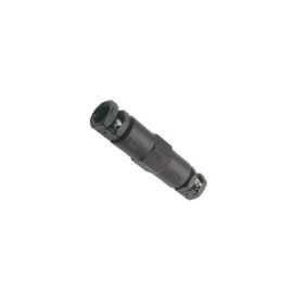 Black Weatherproof Cable Connector IP67 32x120mm 15A 230V AC image