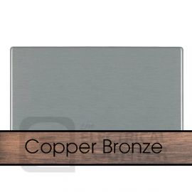 Hamilton 7CBCBPD Hartland CFX Screwless Copper Bronze 2 Gang Blank Plate image