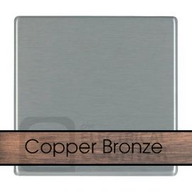 Hamilton 8CBCBPS Sheer CFX Copper Bronze 1 Gang Blank Plate image