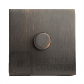 Hamilton 8EBC1X40 Sheer CFX Etrium Bronze 1 Gang 400W 2 Way Resistive Leading Edge Push Dimmer Switch image