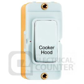 Grid-IT White DP 20AX Rocker Module "Cooker Hood" Printed White Insert