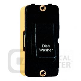 Grid-IT Black DP 20AX Rocker Module "Dish Washer" Printed, Black