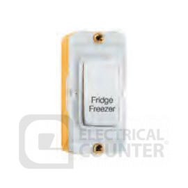 Grid-IT DP 20AX Rocker Module "Fridge Freezer" Printed, White