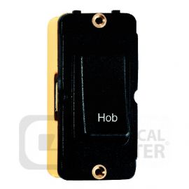 Grid-IT Black DP 20AX Rocker Module "Hob" Printed, Black Surround image