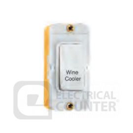 Grid-IT White DP 20AX Rocker Module "Wine Cooler" Printed image