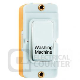 Grid-IT White DP 20AX Rocker Module "Washing Machine" Printed