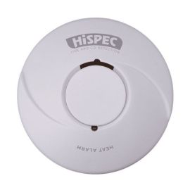HiSPEC HSA-BH-RF10-PRO Heat Detector Alarm Lithium Battery with Wireless Interconnection Capability with Test and Hush image