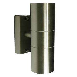 Stainless Steel GU10 Up/Down Wall Light with Accessory Pack