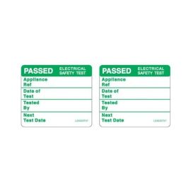 "PASSED" Electrical Safety Labels - Roll of 200 image