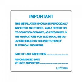 "PERIODIC INSPECTION" Electrical Safety Labels - Roll of 100 image
