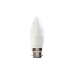 Integral LED ILCANDB22DC058 6W 1800-2700K B22 Dimmable WarmTone Frosted Candle Lamp