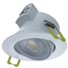 Integral LED ILDL68G006 Compact Eco White IP44 5.5W 550lm 3000/4000/6500K CCT 38 Deg. 68mm Dimmable Tiltable LED Downlight image