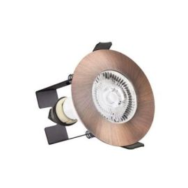 Integral LED ILDLFR70D048 Evofire Copper IP65 GU10 70mm Round Fire Rated Downlight with Insulation Guard