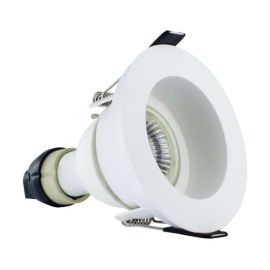 Integral LED ILDLFR70E001 Evofire White IP65 85mm Round Recessed Fire Rated Downlight with GU10 Holder image
