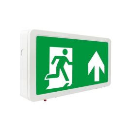 Integral LED ILEMES050 IP20 3.3W 80lm 6000K 30m Distance 3 Hour Maintained or Non-Maintained Manual Test Up Arrow Emergency Exit Sign image