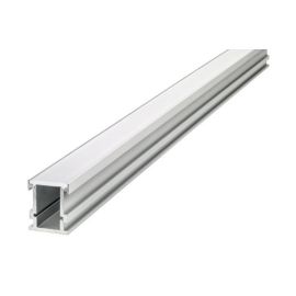 Integral LED ILPFR099 2m 21.3 x 26.1mm Aluminium Frosted Diffuser Recessed Profile with 2 Endcaps