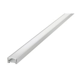 Integral LED ILPFS048 1m 16.2 x 8.57mm Aluminium Frosted Diffuser Surface Profile with 2 Endcaps, 2 Mounting Brackets