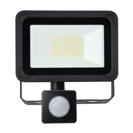 Lumineux 430018-PIR Lifford Black Cool White LED PIR Floodlight 19.6W 4000K IP54