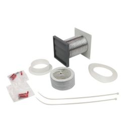 Manrose 41703-G 100mm 4 Inch Tumble Dryer Venting Kit with Grey Gravity Grille image