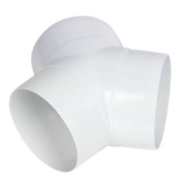 Manrose 44950 100mm 4 Inch PVC Y Piece to Connect Round Ducting image