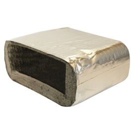 Manrose FCR204X3 3 Sided Fire Sleeve for Flat Channel Ducting - 204x60mm image