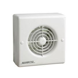 Manrose WF100ATP 100mm Auto Window Extractor Fan with Timer, Pullcord And Neon Light image