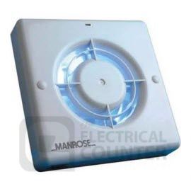 Manrose XF100LVSB 100mm 4 Inch 12 Volt Bathroom Fan And Transformer