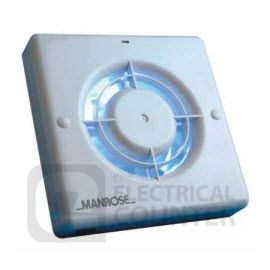 Manrose XF100PB 100mm 4 Inch Axial Wall And Ceiling Fan And Pullcord Switch image