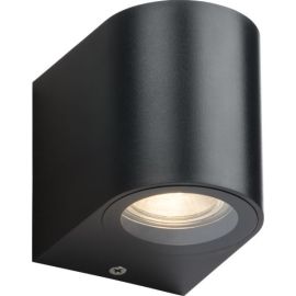 Knightsbridge ALC1BK Alana Black IP65 5W Max GU10 LED Polycarbonate Single Wall Light