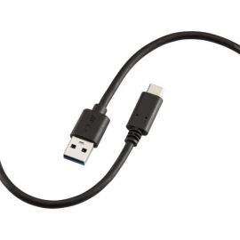 Knightsbridge AVAC15 Black 60W 1.5M USB-A to USB-C Cable image