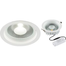Knightsbridge CRDL15 White IP20 15W 1780lm 4000K 195mm Dimmable COB LED Recessed Commercial Downlight image