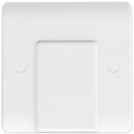 Knightsbridge CU8342 Curved Edge White 20A Flex Outlet Plate image