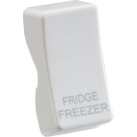 Knightsbridge CUFRID Grid White FRIDGE FREEZER Curved Edge Switch Cover