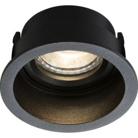 Knightsbridge DIA1FRB Dipa Black IP20 1x 10W Max 78mm LED GU10 Fixed Round Anti-Glare Downlight