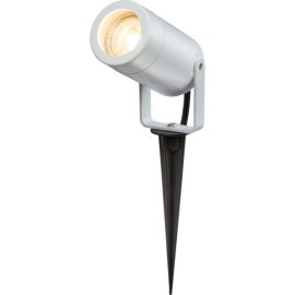 Knightsbridge EASPK1W Eamon White IP65 5W Max GU10 LED Polycarbonate Spike Light