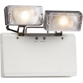 Knightsbridge EMTWIN Grey IP20 2x3W 375lm 3000K Non-Maintained LED Twin Emergency Spotlight