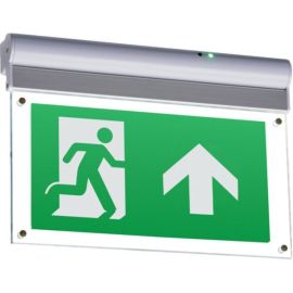 Knightsbridge EMXST White IP20 4W 40lm 6000K 310mm Maintained or Non-Maintained Self Test LED Emergency Exit Sign image