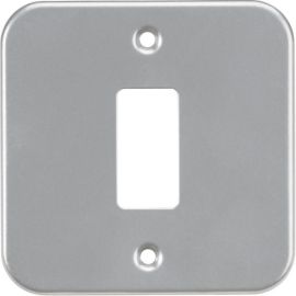 Knightsbridge GDFP001M Grid Metal Clad 1 Aperture Front Plate image
