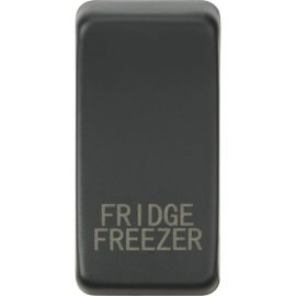 Knightsbridge GDFRIDAT Grid Anthracite FRIDGE FREEZER Switch Cover