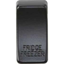 Knightsbridge GDFRIDMB Grid Matt Black FRIDGE FREEZER Switch Cover