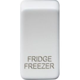 Knightsbridge GDFRIDMW Grid Matt White FRIDGE FREEZER Switch Cover image
