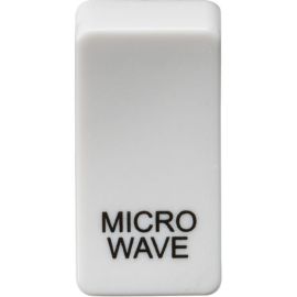 Knightsbridge GDMICROU Grid White Urea MICROWAVE Switch Cover image