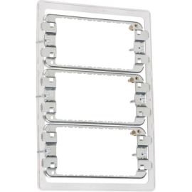 Knightsbridge GDS004F Grid 9-12 Screwless Switch Mounting Frame image